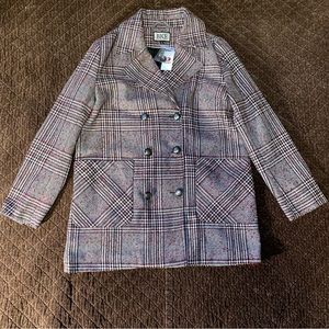 BKE Red & Black Plaid X-Large Coat